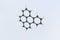 Benzo(e)pyrene molecule. Isolated molecular model. 3D rendering