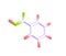 Benzoic acid molecule isolated on white
