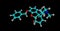 Benzylmorphine molecular structure isolated on black