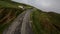 Beost, 19th of May 2023, France. FPV aerial drone video of The Col d'Aubisque is a mountain pass in the French