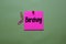 Beratung write on a sticky note isolated on office desk. German Language it means Consulting