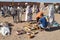 Berber men at the dates fruit market