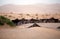 Berber tents among the dunes