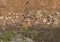 Berber village surrounding the Kasbah du Toubkal, a unique mountain lodge in Toubkal National Park.