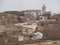 Berber village Tamezret Gabes province mosque hot desert of North Africa in Tunisia