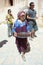 Berber woman with drinks