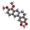 Berberine alkaloid molecule. Present in number of plants. Used as a yellow dye and as a traditional antifungal medicine.