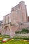 Berbie\'s palace with its garden full of flowers in Albi