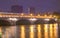 The Bercy bridge at night, Paris, France