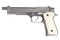 Beretta M9 long gun isolated on white