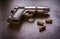 Beretta pistol with bullet magazine