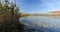 Berezinsky, biosphere reserve, Belarus. Autumn landscape with lake river