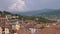 Bergamo aerial view panorama in Italy