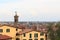 Bergamo cityscape panorama seen from Citta Alta