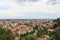 Bergamo cityscape panorama seen from Citta Alta