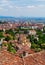 Bergamo cityscape, view of the old town, Italy,