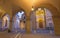 Bergamo - Colleoni chapel by cathedral Santa Maria Maggiore in upper town at dusk