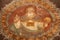 Bergamo - God the Creator fresco form church Michele al pozzo bianco