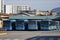 Bergamo, Italy: 14 december 2020: Coach depot and autobus parking