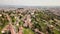 Bergamo, Italy. 4K Drone aerial view of the old town and the hills that surround the city