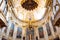 Bergamo, Italy - Jan 25, 2019 - Inside Interior of Cathedral in Citta Alta, Cattedrale di Bergamo, a Roman Catholic cathedral with