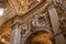 Bergamo, Italy - May 10, 2018: Ceiling and stucco ornaments, murals in the Basilica of Santa Maria Maggiore. Plafond