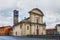 BERGAMO, ITALY - MAY 21, 2019: View of the historical church Parrocchia S.Giovanni Battista in Campagnola in Bergamo