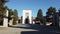 Bergamo, Italy. The monumental cemetery. It is the main cemetery of the city of Bergamo. View of the memorial to the war dead