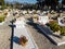 Bergamo, Italy. The monumental cemetery. People who died during the Covid 19 pandemic or Coronavirus