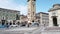 Bergamo, Italy. One of the beautiful city in Italy. View of the city center along the cross with the pedestrian way