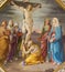 BERGAMO, ITALY - SEPTEMBER 8, 2014: The Crucifixion fresco in church Santa Maria Immacolata delle Grazie