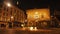 Bergamo. Landscape at the old main square called Piazza Vecchia, the ancient Administration Headquarter and Contarini fountain