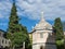 Bergamo, old city, the baptistery close to the Cathedral and Colleoni chapel