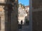 Bergamo, old city, the baptistery close to the Cathedral and Colleoni chapel