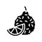 bergamot aromatherapy glyph icon vector isolated illustration