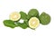 Bergamot kaffir lime leaves herb fresh ingredient isolated