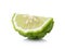 Bergamot slice white background