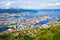 Bergen aerial panoramic view