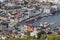 Bergen Fish market building from FlÃ¸yen Mountain