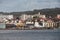 Bergen, Norway. Cargo port landscape