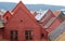 Bergen old houses roofs