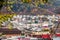 Bergen town seen from above in autumn