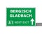 BERGISCH GLADBACH road sign isolated on white