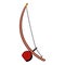 Berimbau percussion instrument icon cartoon