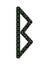 Berkana. Ancient Old Norse rune Futhark . Used in magic scripts, amulets, fortune telling. Scandinavian and Germanic