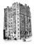 Berkshire new york america apartments / Antique engraved illustration from Brockhaus Konversations-Lexikon 1908
