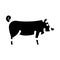 berkshire pig breed glyph icon vector illustration