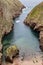 Berlengas Islands, Portugal : Small canyon leading to the sea in the Berlengas