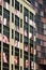 Berlin. 06/14/2008. A facade of a building with photographic prints