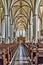 Berlin 25th May 2018 View of the interior of the MariÃ©n church, from the central path